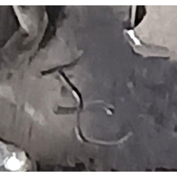 Zuni Vintage Needlepoint signed Ring sz6 Turquoise (1523) - Picture 6 of 8